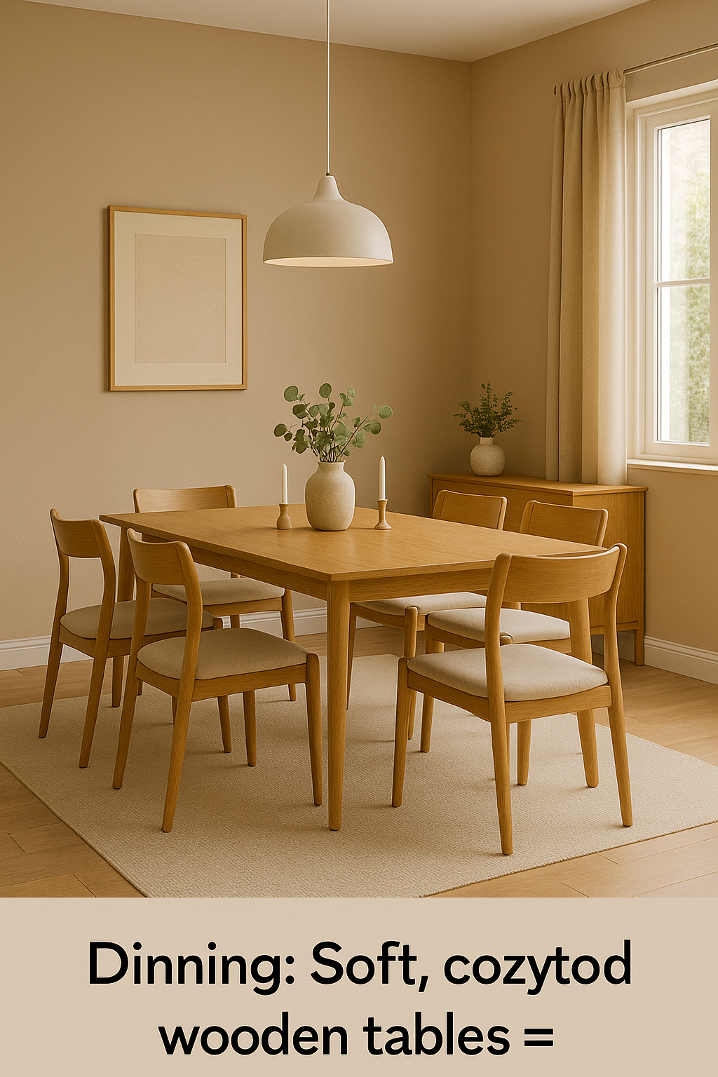 Cream Clay” + wooden tables