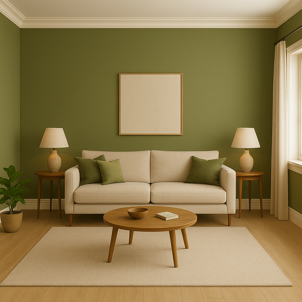 Olive Green + Sandstone