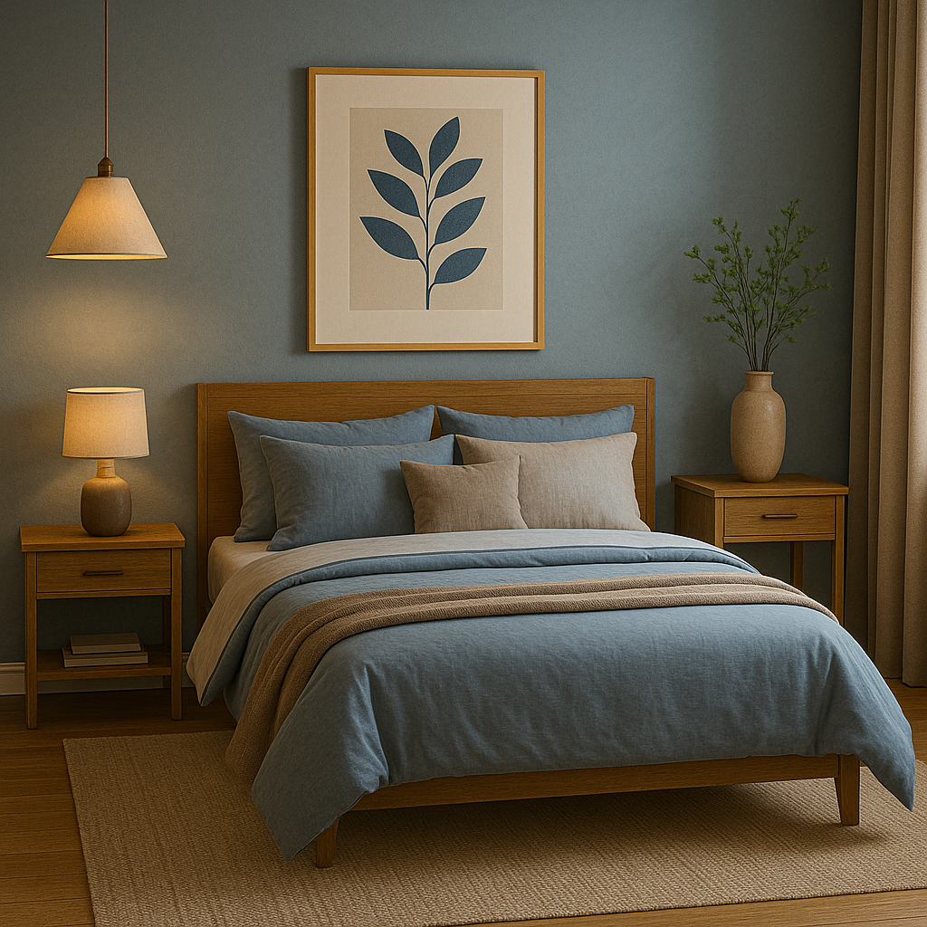 Cool Blue + Taupe