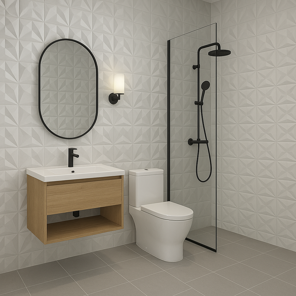 3D patterned tiles