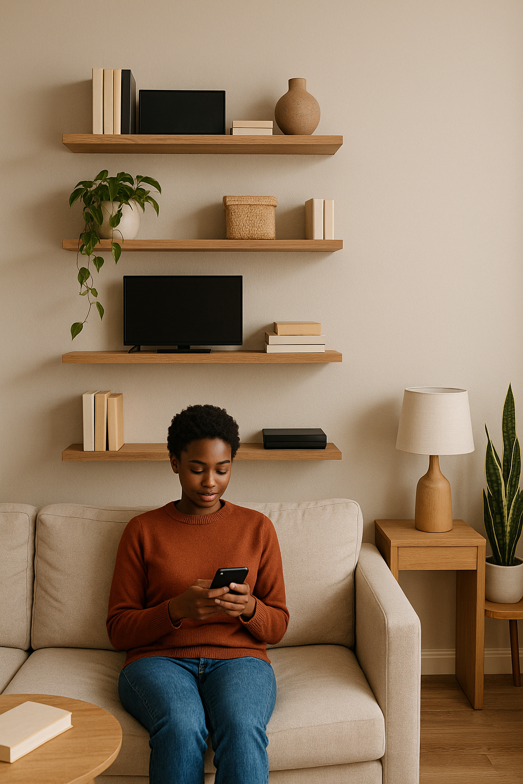 Wall-mounted shelves