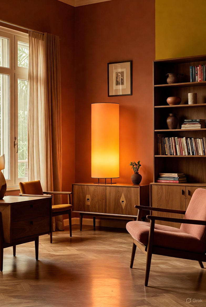 mid-century modern paint trends Nigeria 2025