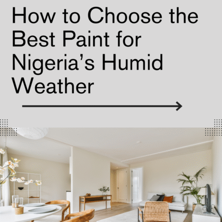 Image of a Nigerian home with high-quality exterior paint standing strong under rainy weather.