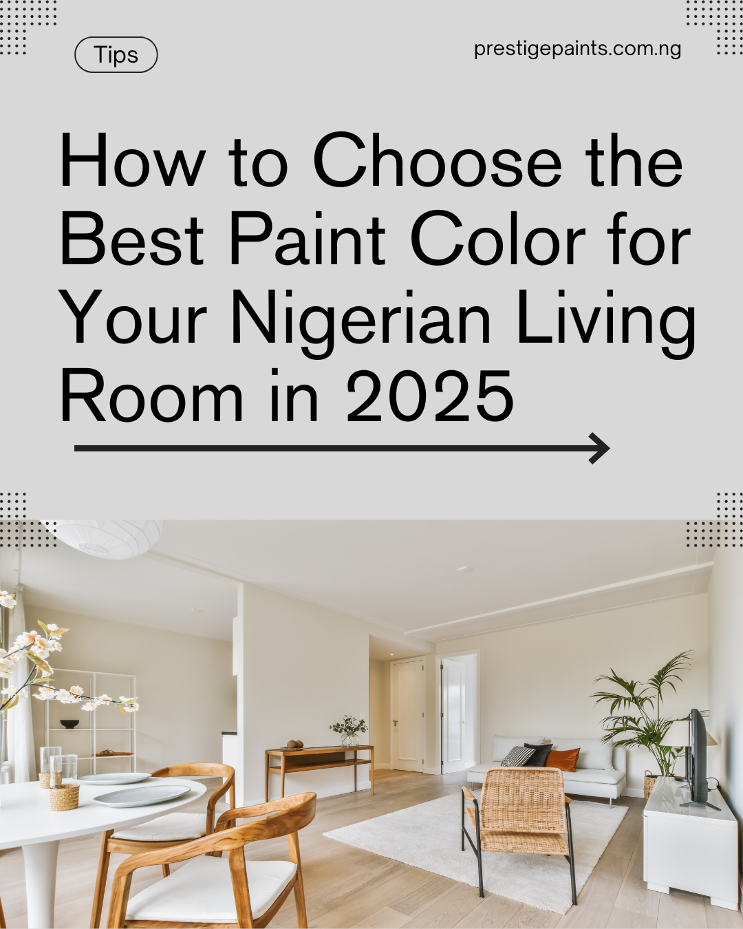 Image of a Nigerian living room painted in the best paint color for living room Nigeria.
