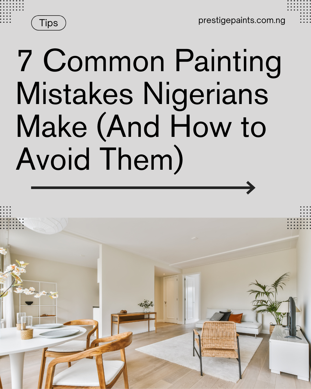 Nigerian painter applying high-quality wall paint properly with brush and primer.
