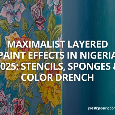 maximalist layered paint effects Nigeria 2025