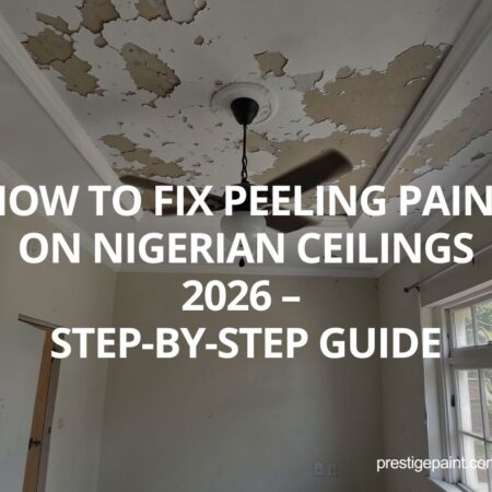 fix peeling ceiling paint Nigeria