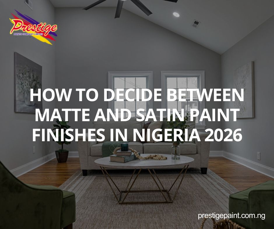 matte vs satin paint finishes Nigeria